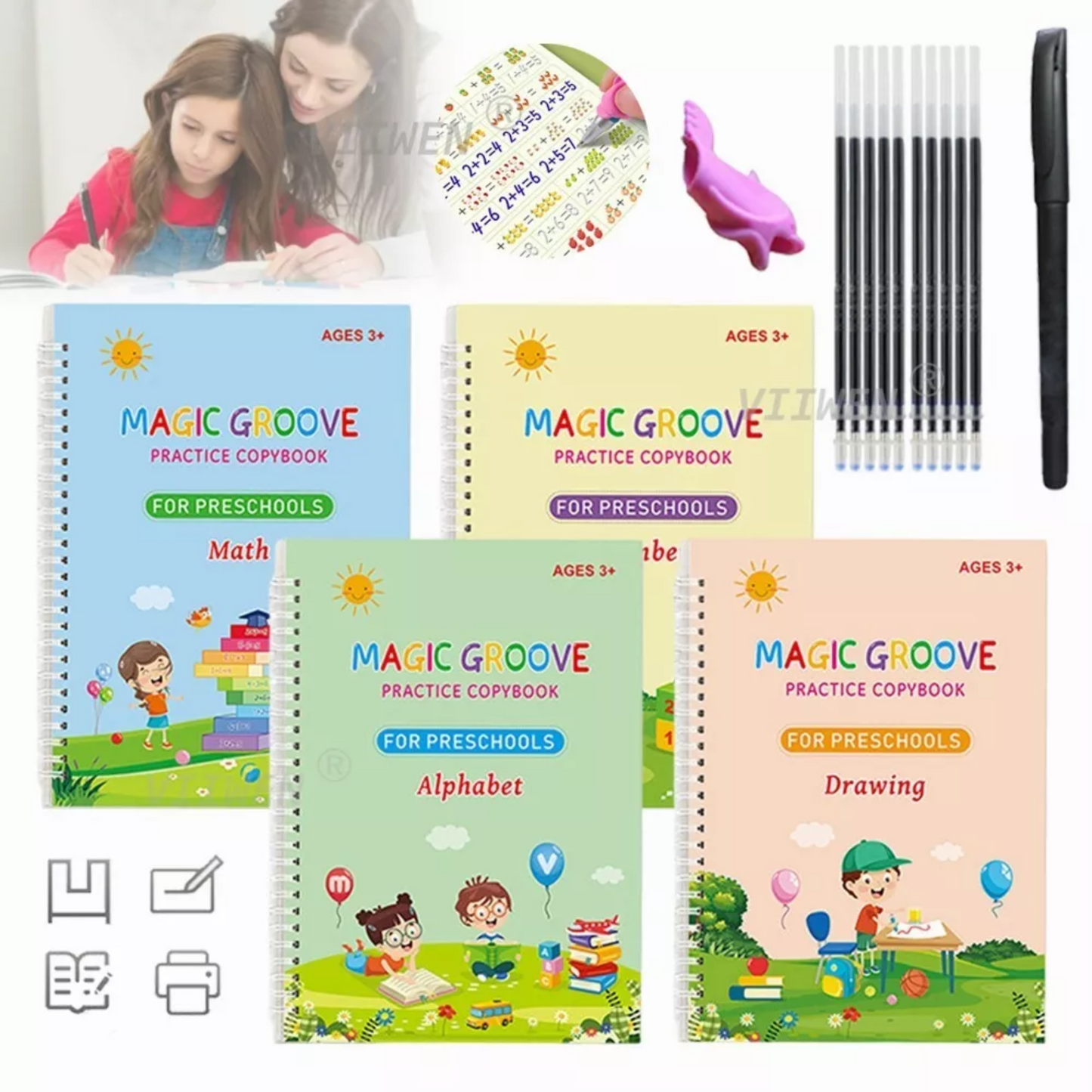 Set Cuaderno Magic Caligrafía